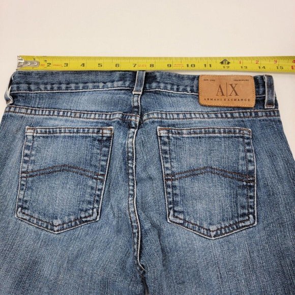Armani Exchange Women's Denim Jeans Size 6 S (30x30) Straight Low Rise - Picture 4 of 7